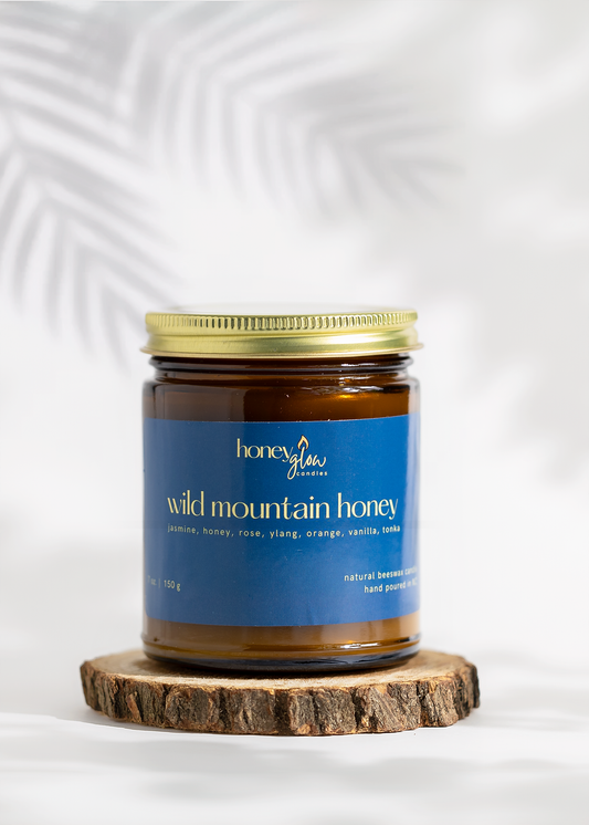 Wild Mountain Honey | Natural Bee + Organic Coconut Wax Candle