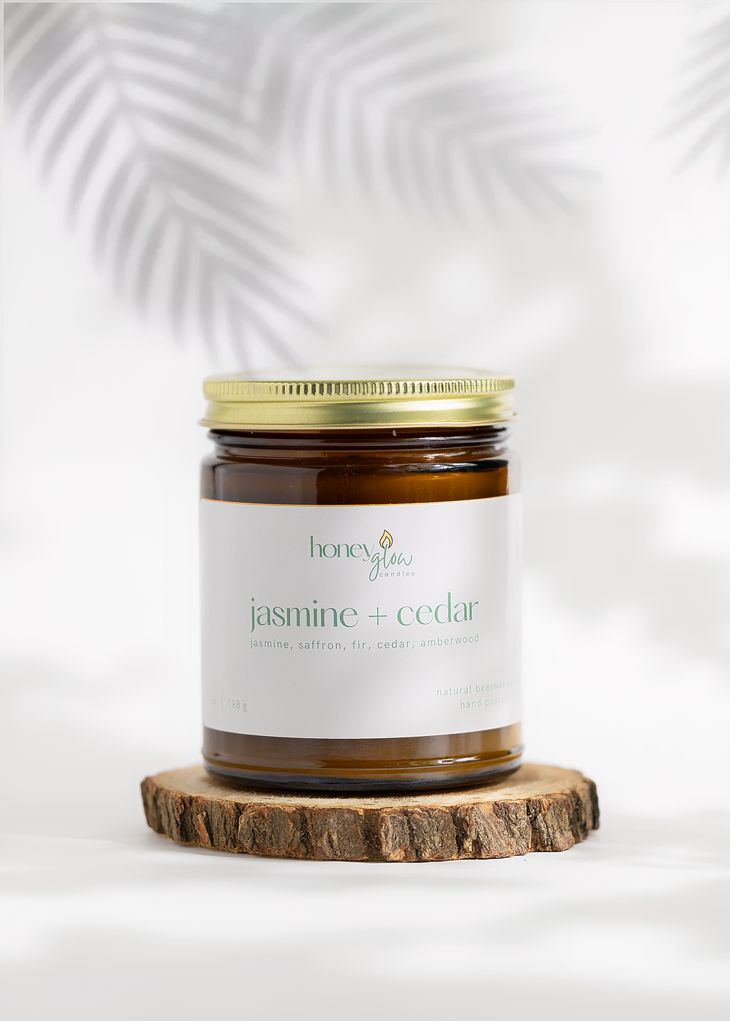 Jasmine + Cedar | Natural Bee + Organic Coconut Wax Candle