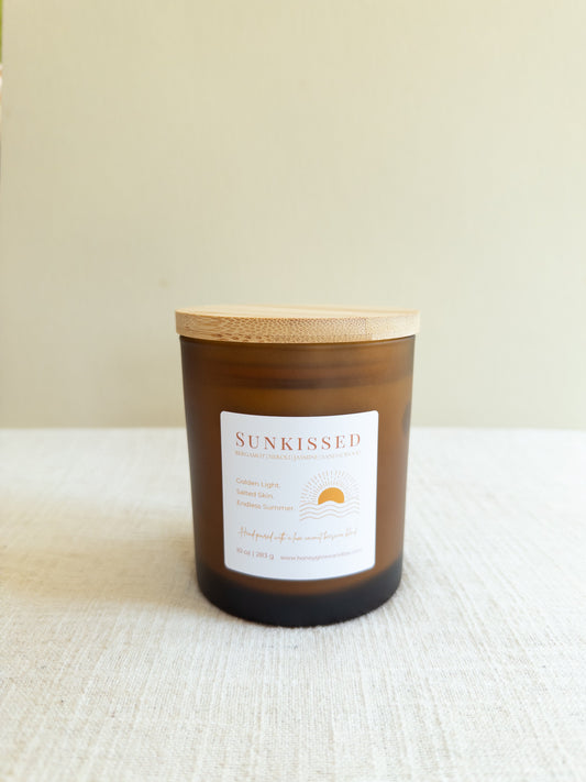 Sunkissed Coconut Beeswax Candle – Bergamot, Orange Blossom & Sandalwood