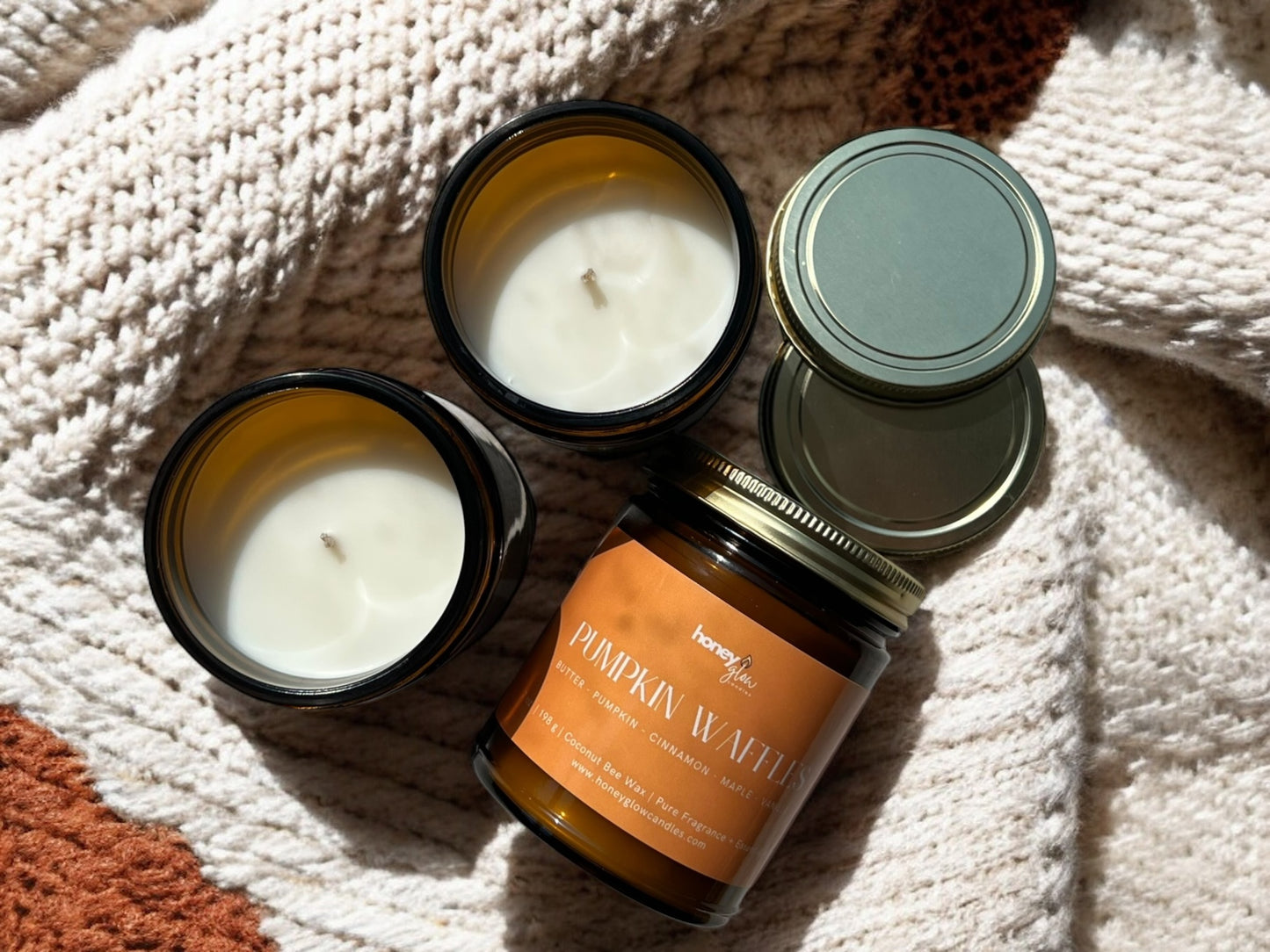 Pumpkin Waffles | Natural Bee + Organic Coconut Wax Candle